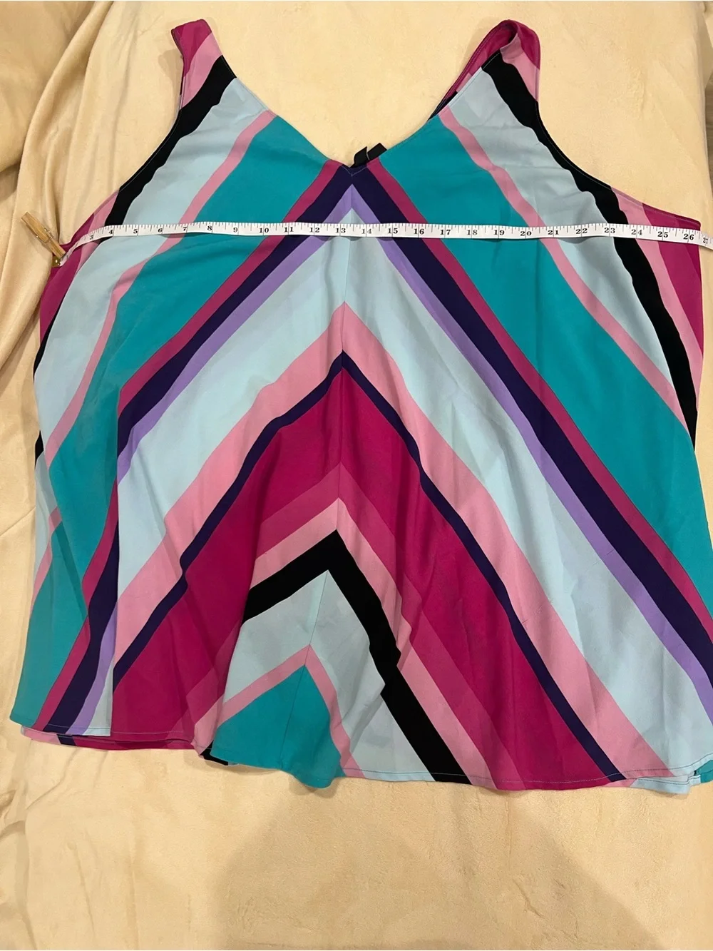 Lane Bryant two piece set Teal, Purple and Pink Colorblock tank with jacket